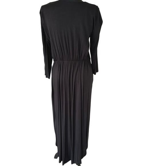 Annabelle Women's Curve Hemline Wrap Maxi XL - Black - Picture 7 of 13